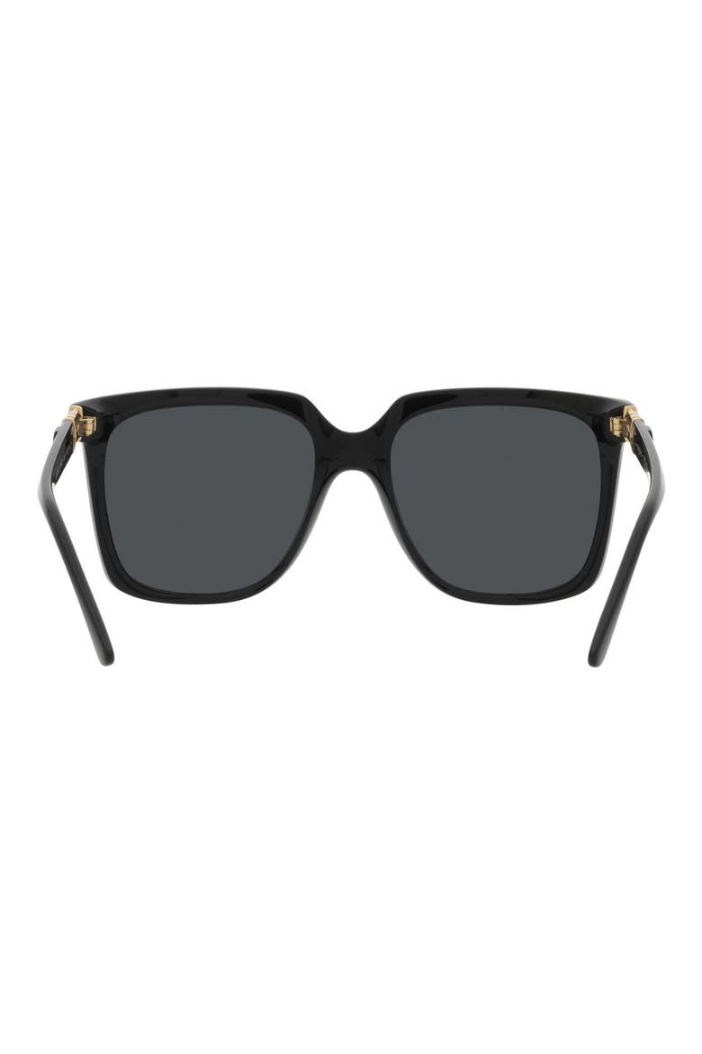 54mm Square Sunglasses, Alternate, color, BLACK