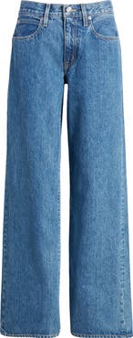 SLVRLAKE Mica Low Rise Wide Leg Organic Cotton Jeans