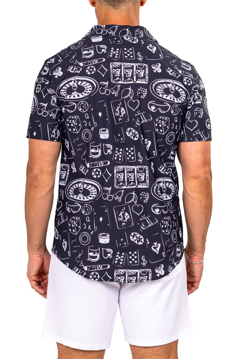 Maceoo Marthy Black Camp Shirt, Alternate, color, 