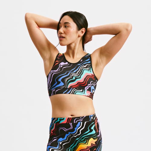 Tomboyx Sport Compression Bikini Top In Multi
