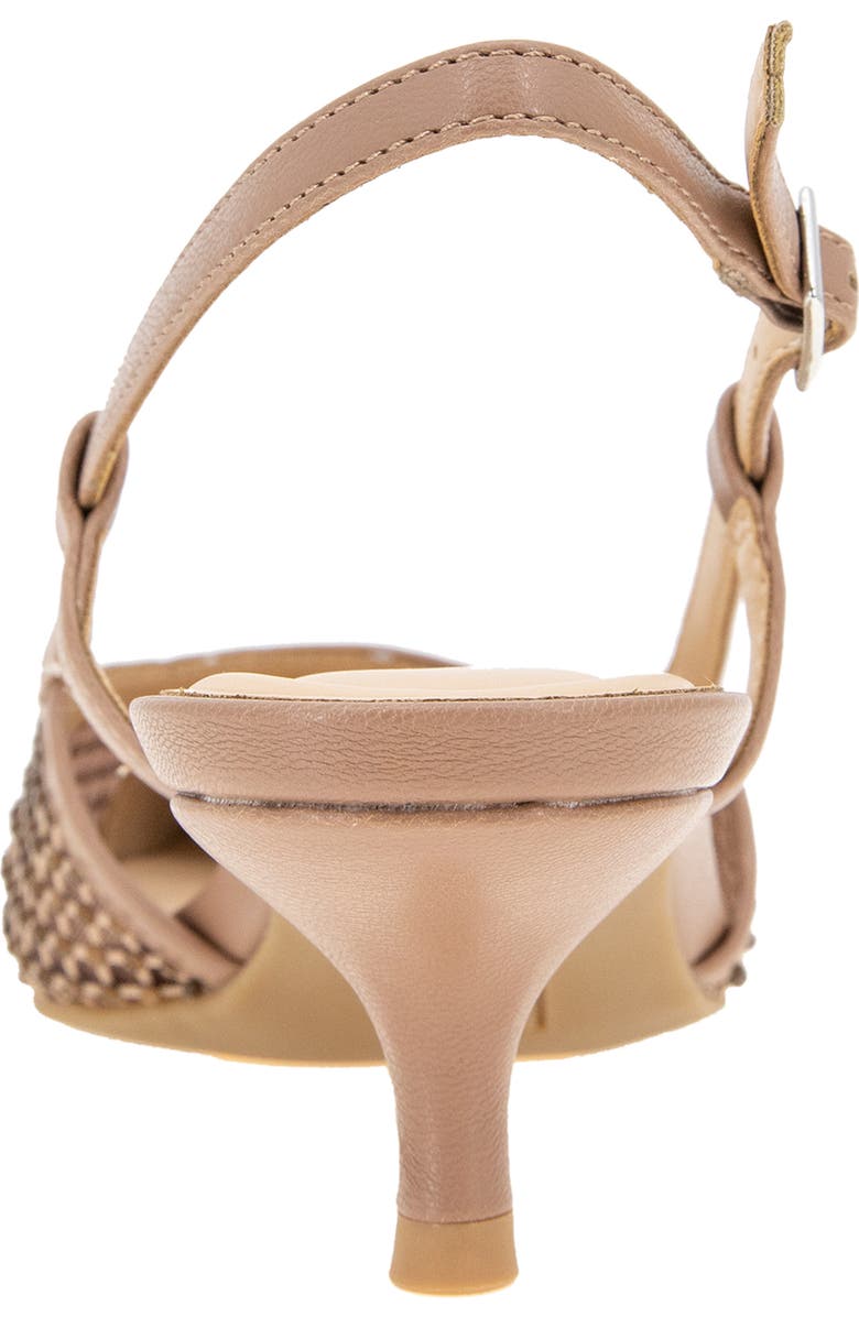 Reaction Kenneth Cole Maggie Mesh Slingback Pump, Alternate, color, Tan Crystal Mesh