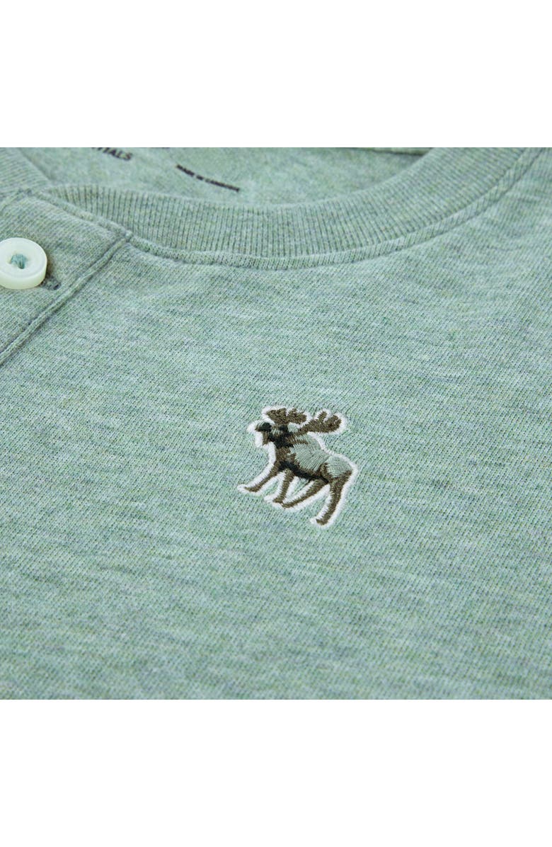 abercrombie kids Kids' Essential Cotton Blend Henley, Alternate, color, Chinois Green Heather