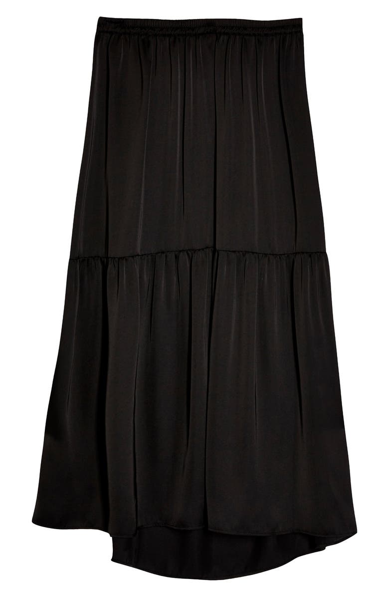 Topshop Tiered Satin Maternity Midi Skirt, Alternate, color,