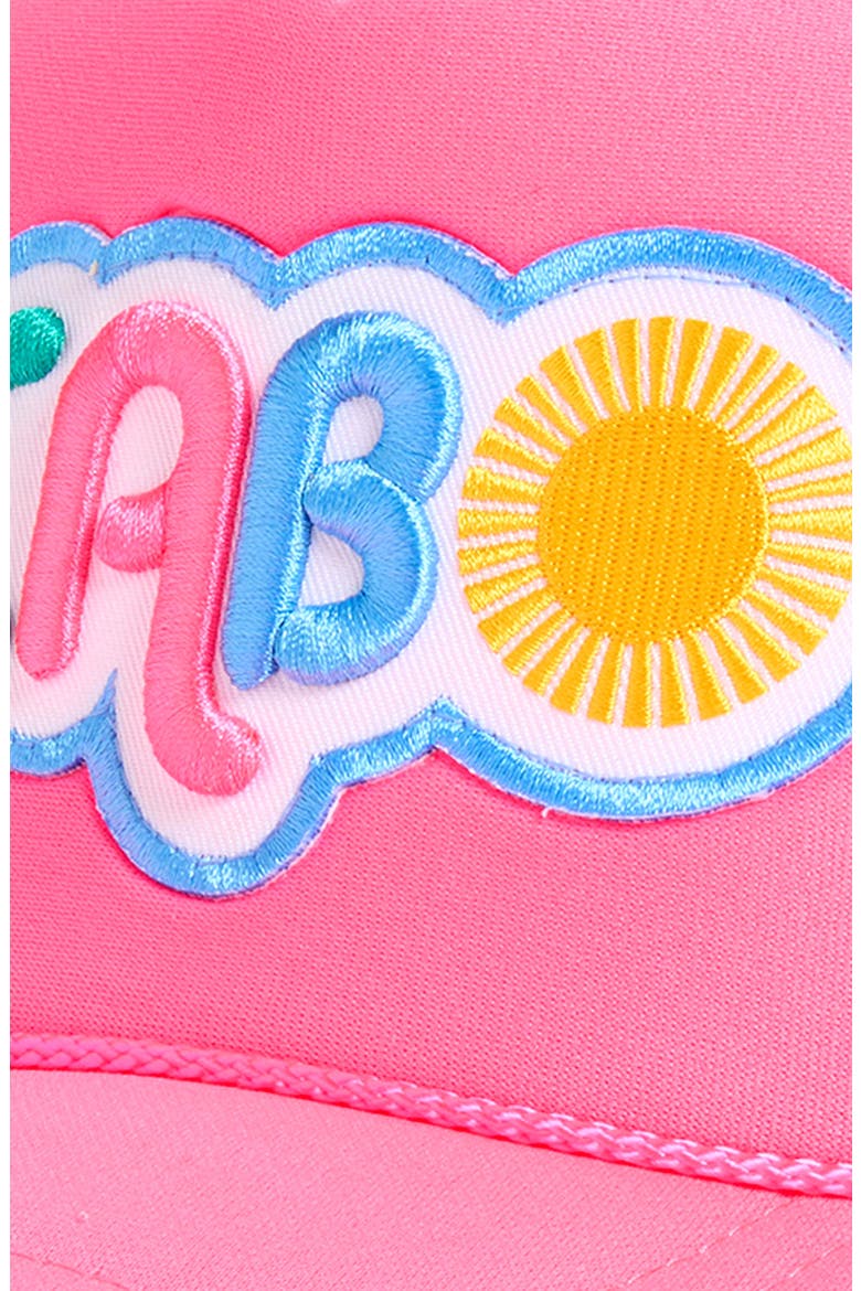 Cabo Patch Trucker Hat, Alternate, color, NEON PINK