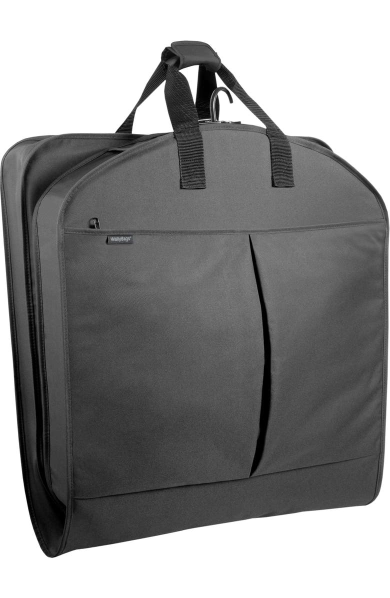 Wallybags Premium Travel Garment Bag with Pockets, Main, color, Black