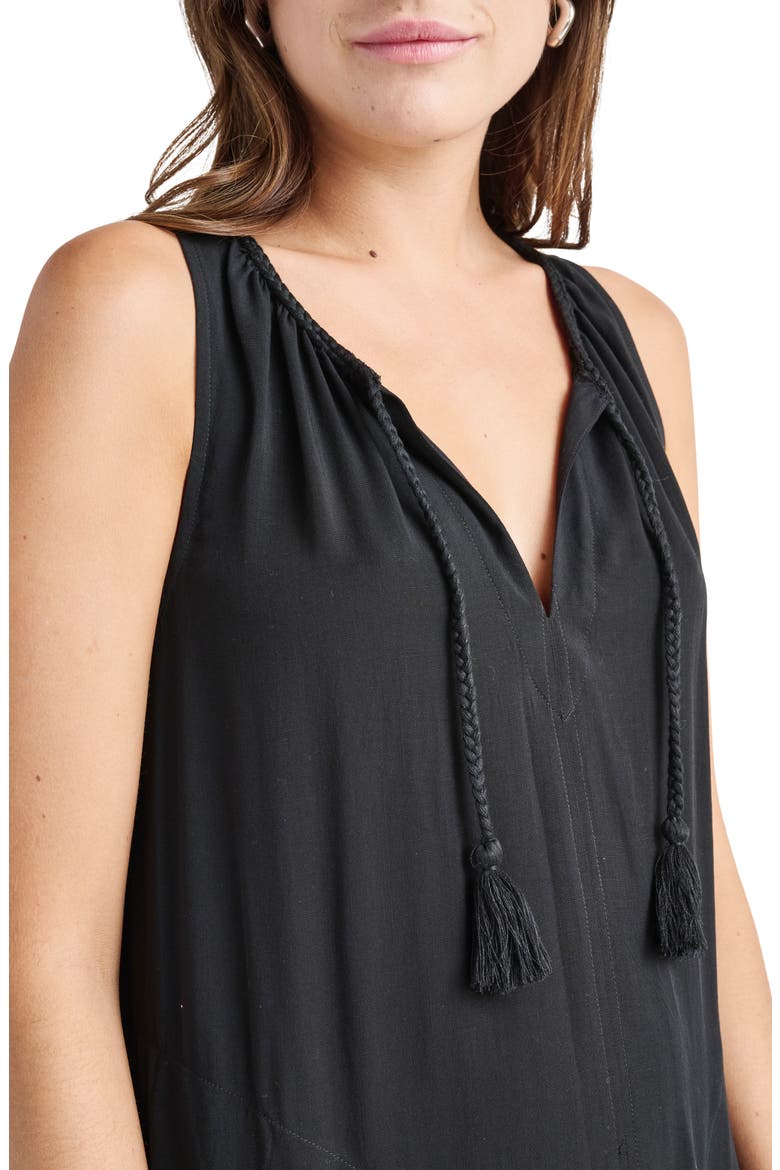 Jennifer Sleeveless Minidress, Alternate, color, BLACK
