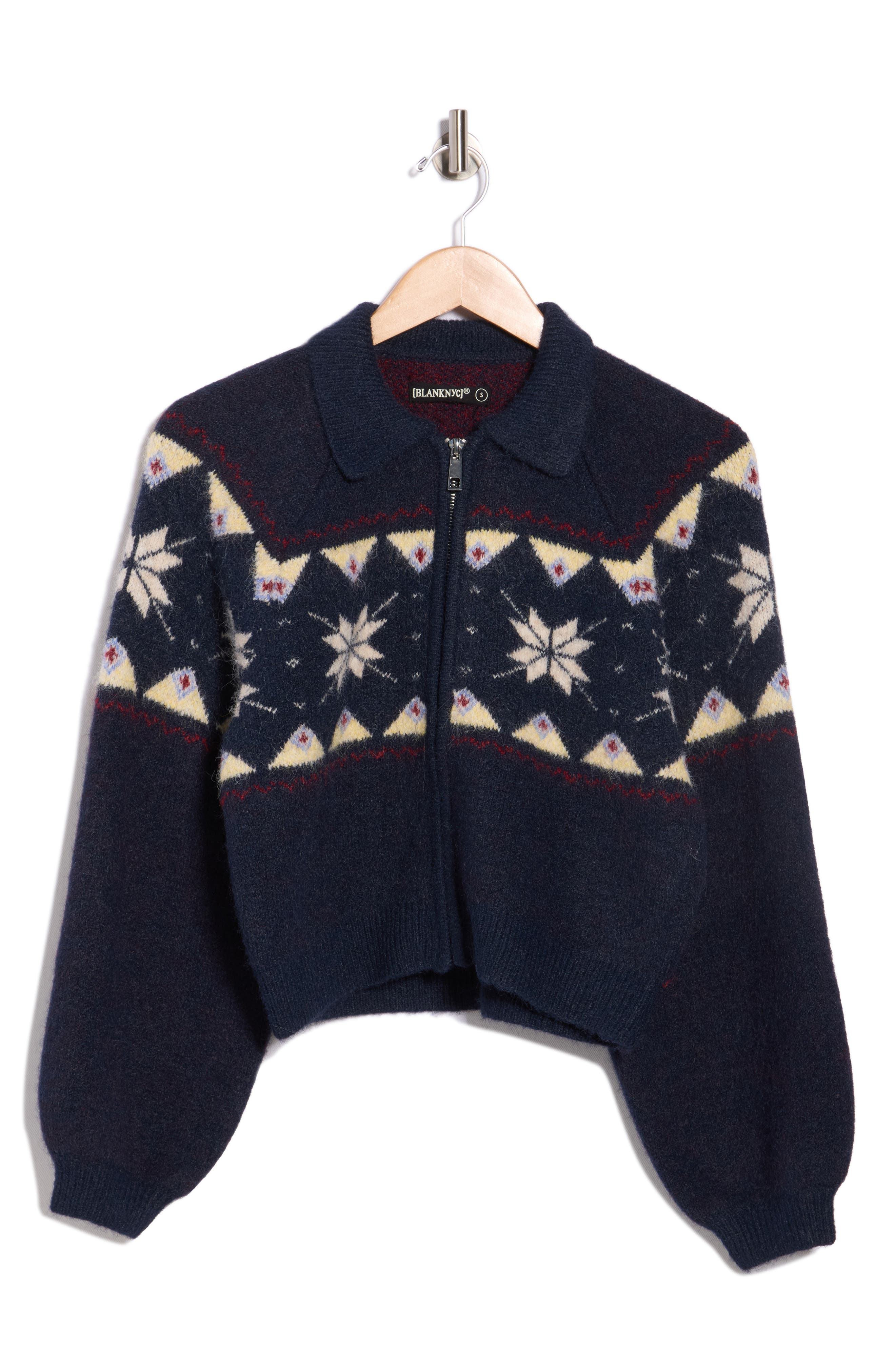 BLANKNYC Zip-Up Sweater