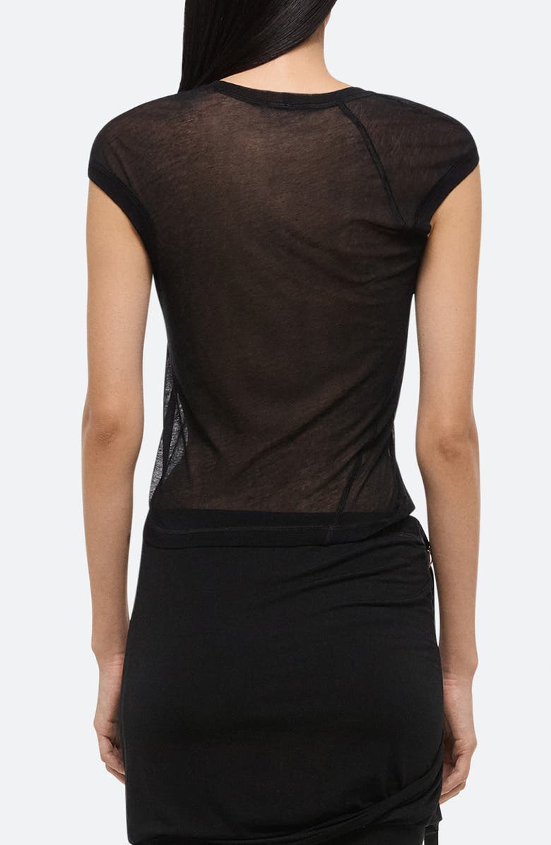 Helmut Lang Twisted Crew Sheer T-Shirt, Alternate, color,