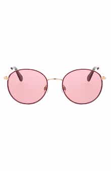 50mm Glitter Rim Round Sunglasses