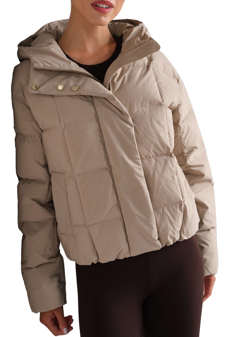 Powder Puffer Down Jacket, Main, color, BEIGE STONE