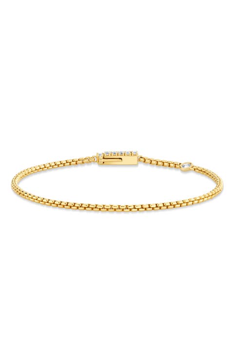 Layer Up Rounded Box Chain Bracelet