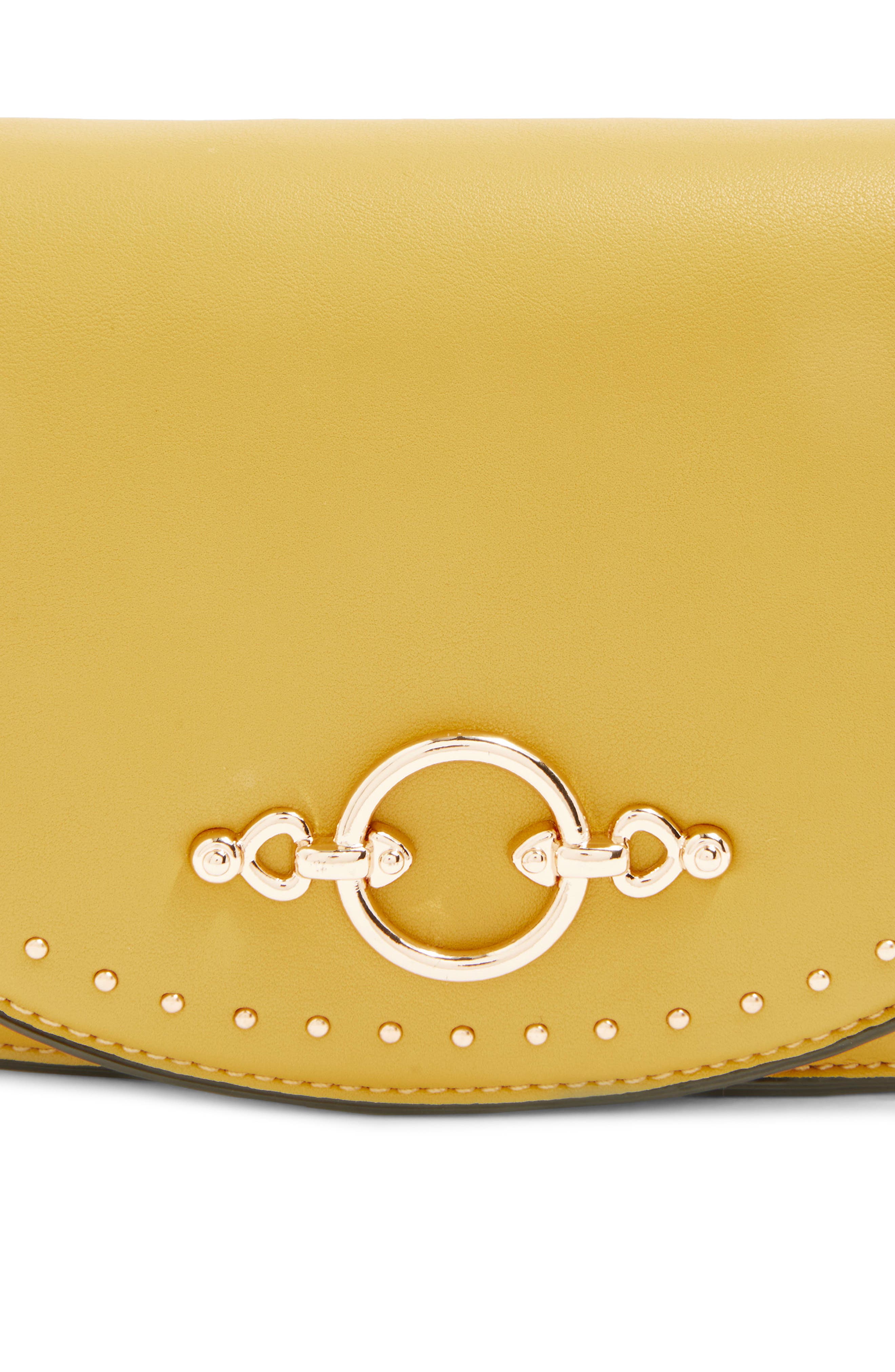Osen Stud Circle Crossbody Bag, Alternate, color, YELLOW