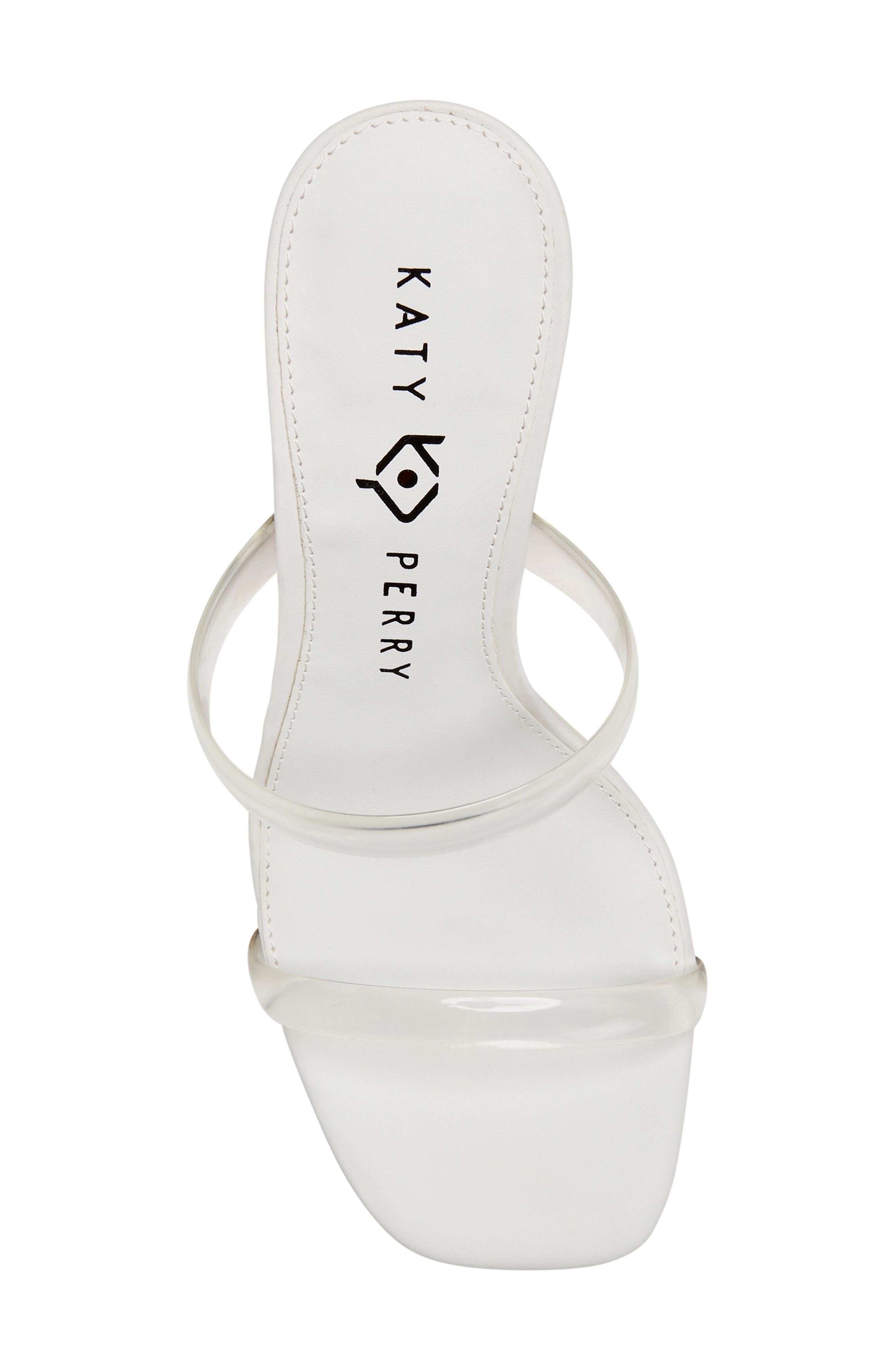 The Curlie Sandal, Alternate, color, CLEAR WHITE
