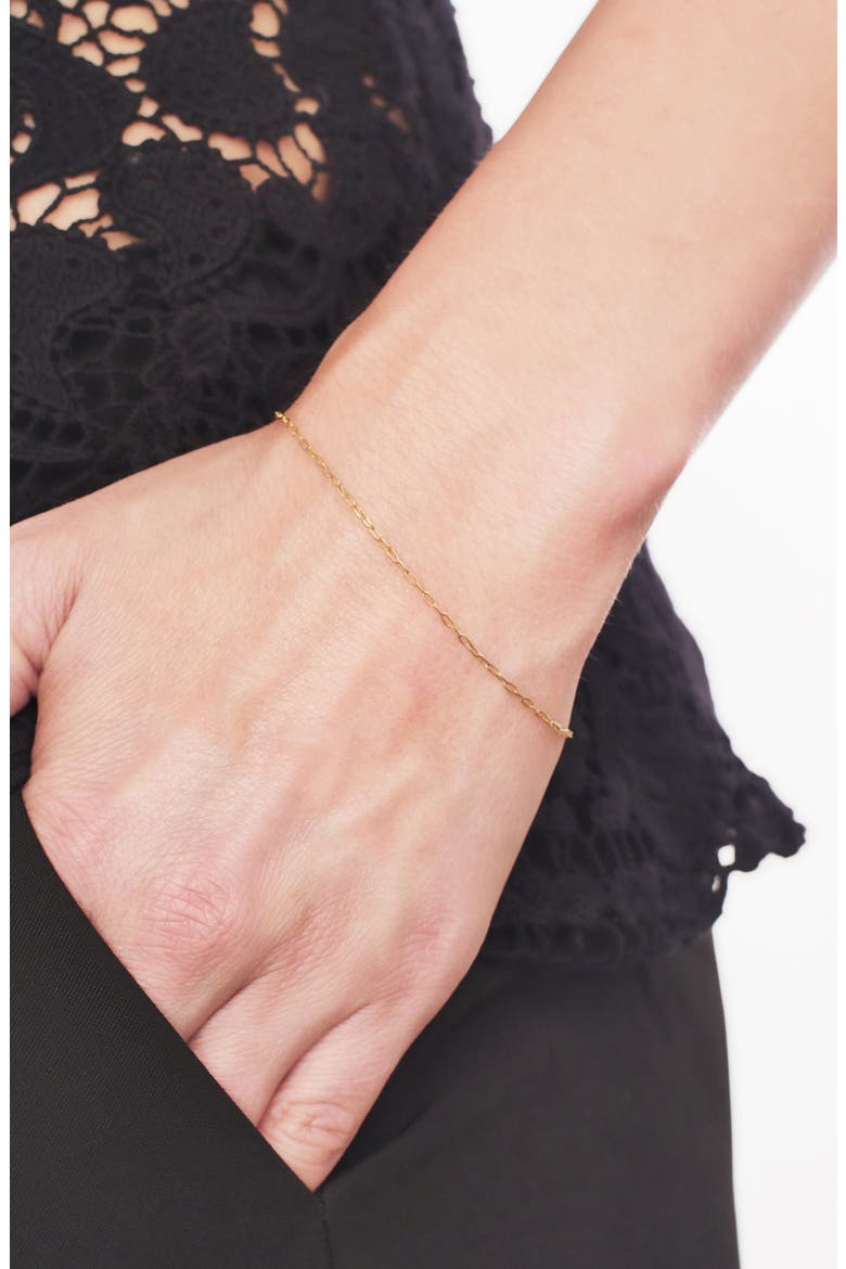 14K Gold Link Bracelet   (Nordstrom Exclusive), Alternate, color, YELLOW GOLD