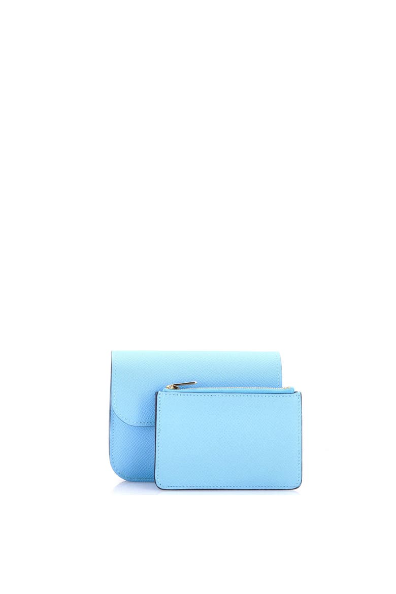 Constance Slim Wallet Epsom, Alternate, color, Celeste