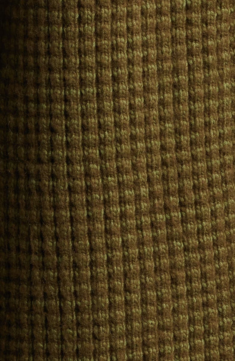 Fear of God Essentials Gender Inclusive Heavy Waffle Knit Cardigan, Alternate, color,