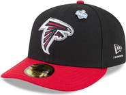 New Era Men's New Era Black/Red Atlanta Falcons 2026 NFL Draft Pre-Curved 59FIFTY Fitted Hat