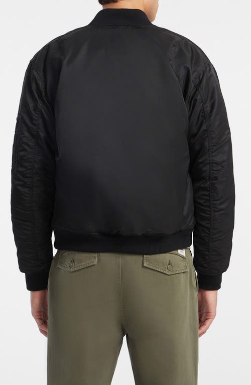 Guess Water Repellent Bomber Jacket In Jblk