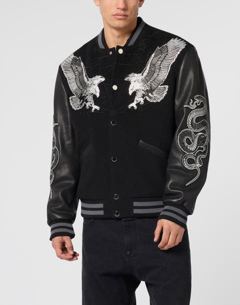 Composed Varsity Bomber Tattoo Strass Men