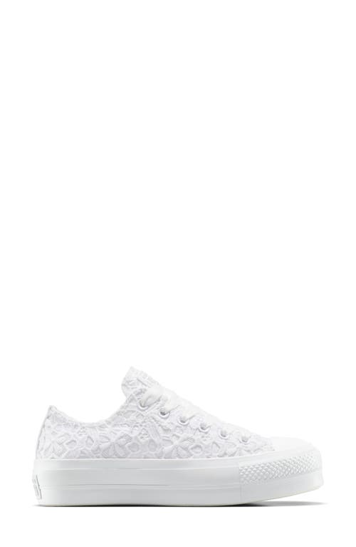 Converse Chuck Taylor® All Star® Woven Platform Sneaker In White