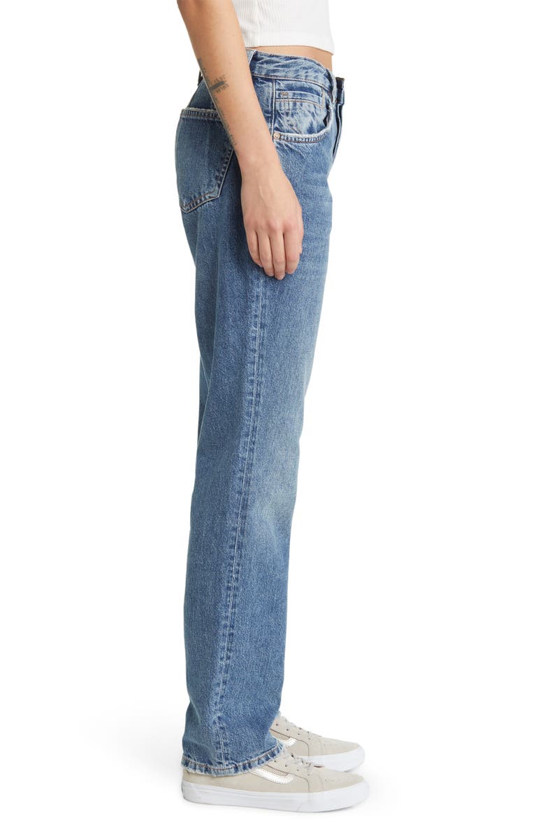 Free People Curvy Siren Straight Leg Jeans, Alternate, color, 