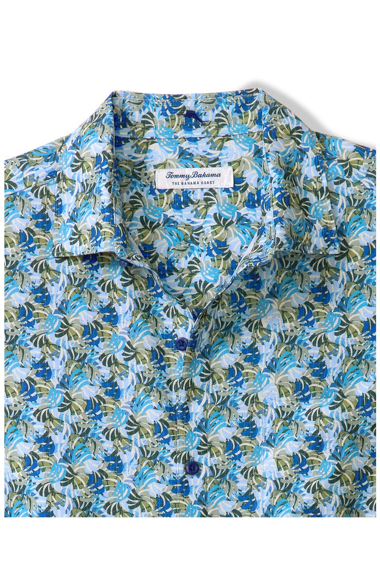 Bahama Coast Chico Palms IslandZone® Short Sleeve Button-Up Shirt, Alternate, color, BLUE MONDAY