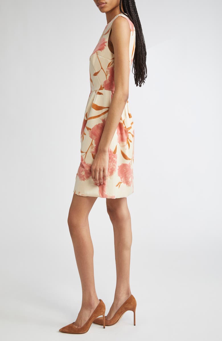 Lela Rose Floral Print Sleeveless Sheath Dress, Alternate, color, Pink Multi