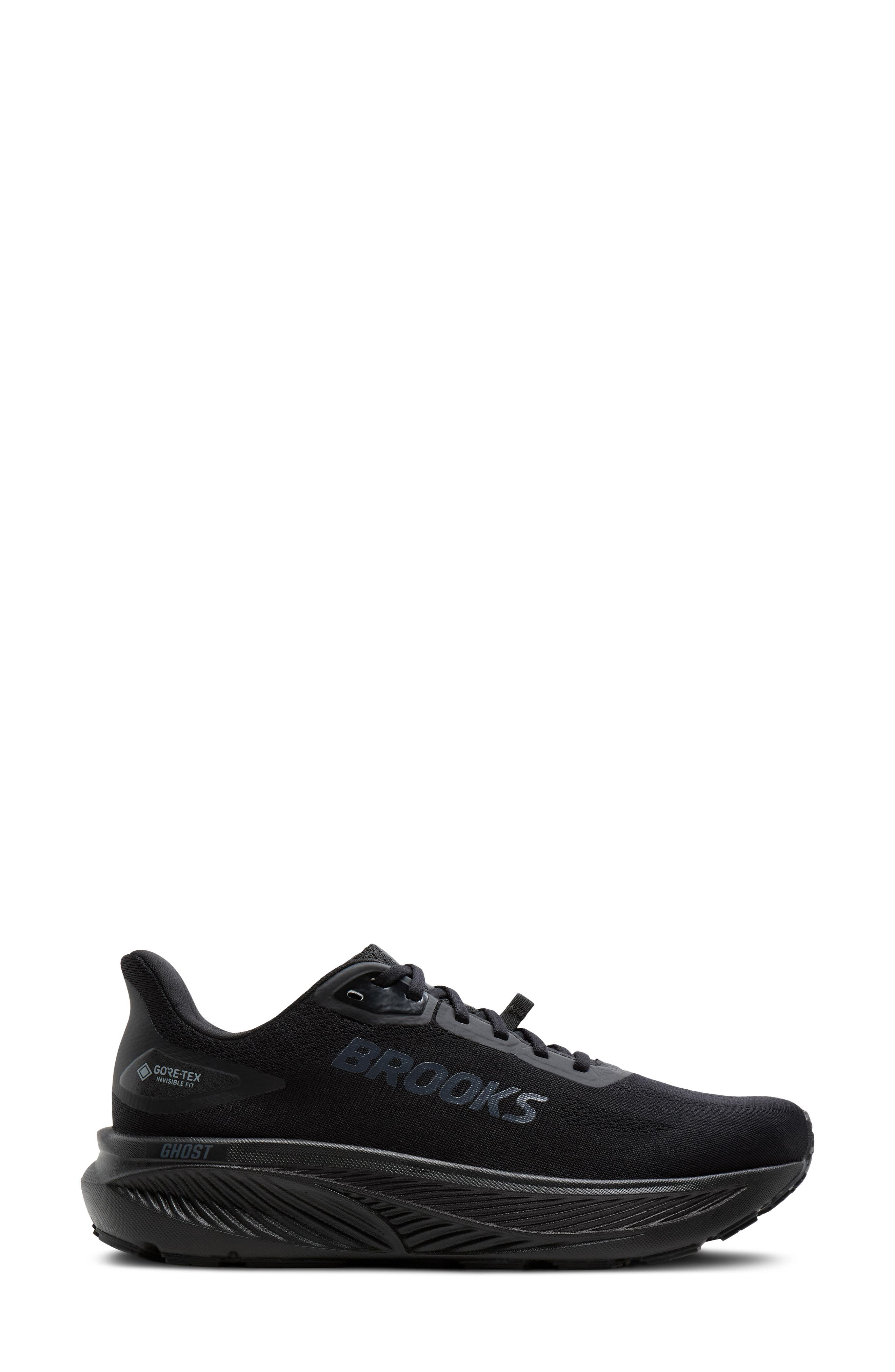 Ghost 18 GTX Waterproof Running Shoe, Alternate, color, BLACK/BLACK/EBONY
