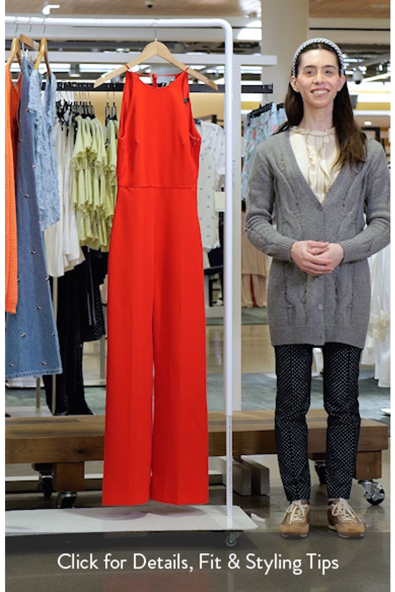 Open Back Halter Neck Jumpsuit video