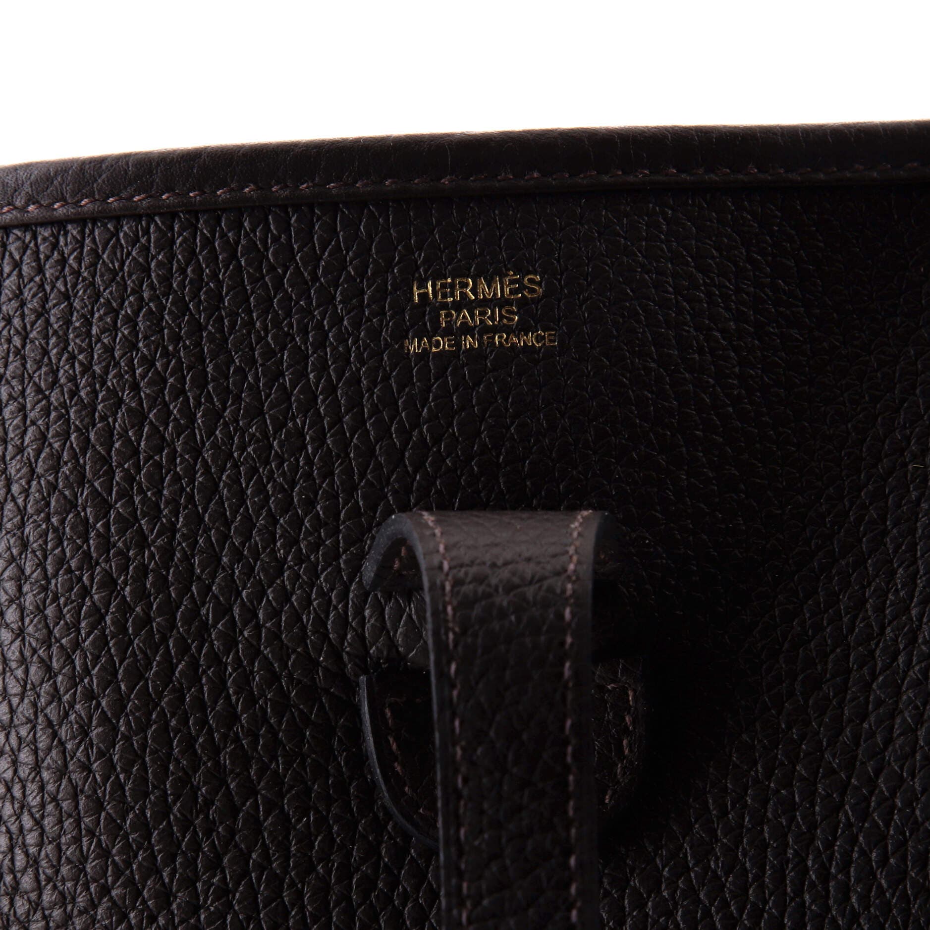 Pre-Owned Hermes Evelyne Bag Gen III Clemence PM, Alternate, color, Havane