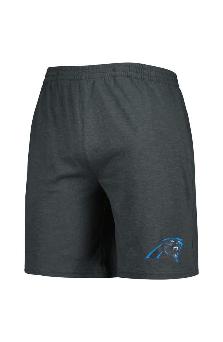 CONCEPTS SPORT Men's Concepts Sport Charcoal/White Carolina Panthers Downfield T-Shirt & Shorts Sleep Set, Alternate, color, 
