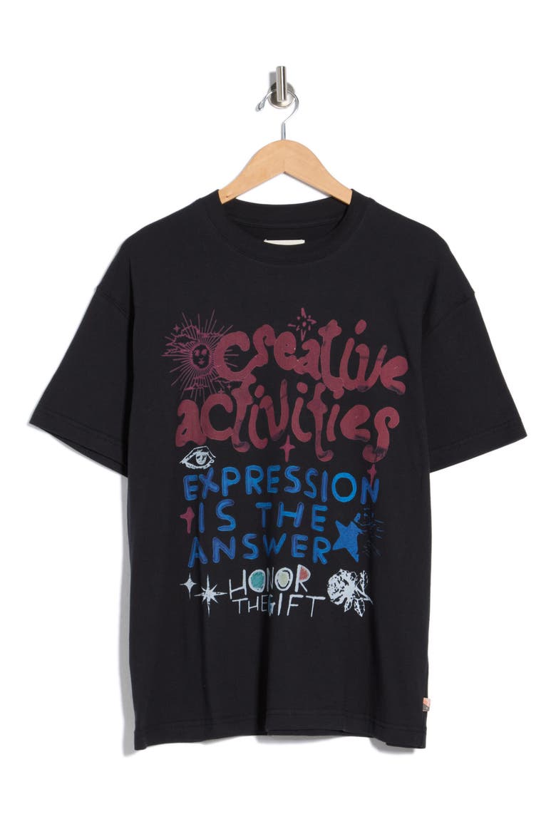 Creative Activities Graphic T-Shirt, Alternate, color, BLACK