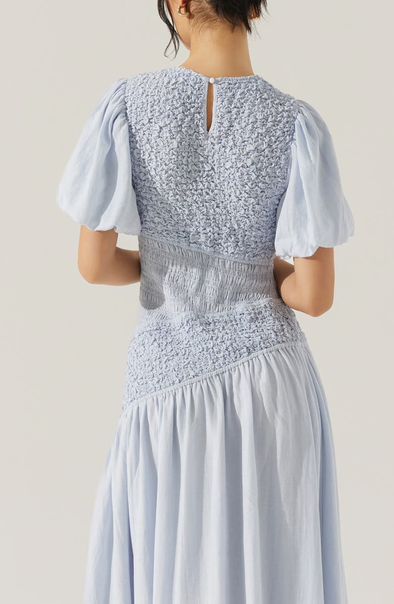 ASTR the Label Theoni Smocked Maxi Dress, Alternate, color,