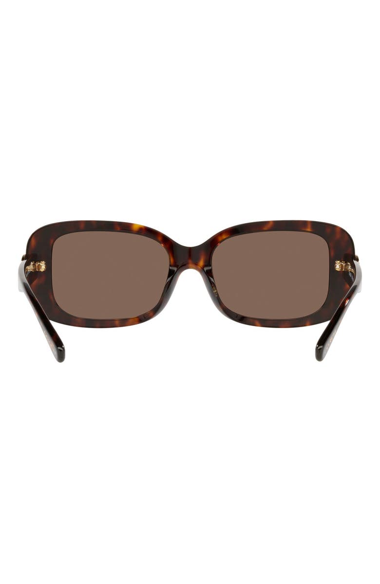 COACH 56mm Rectangle Sunglasses, Alternate, color, 
