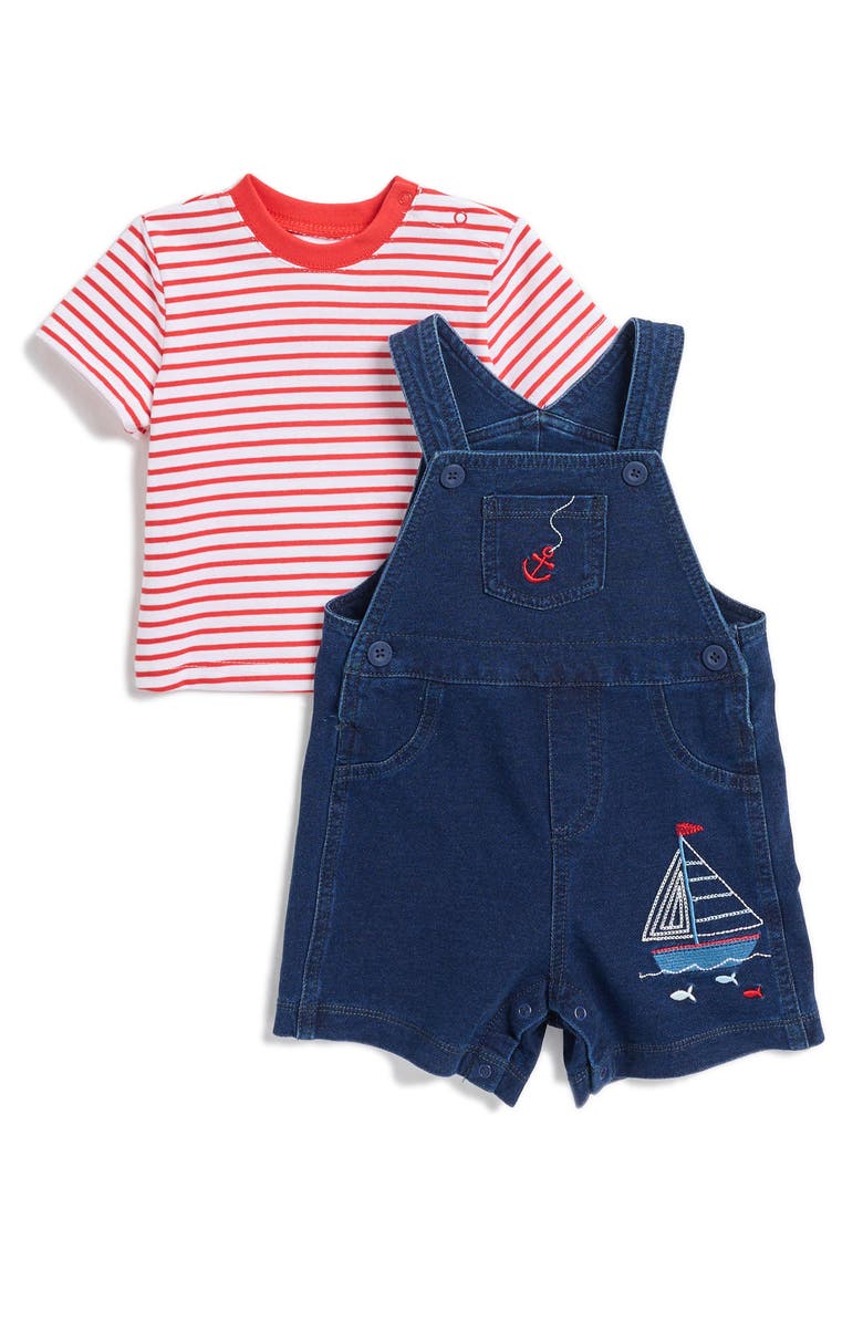 Little Me Sailboat Shortall & T-Shirt, Main, color,