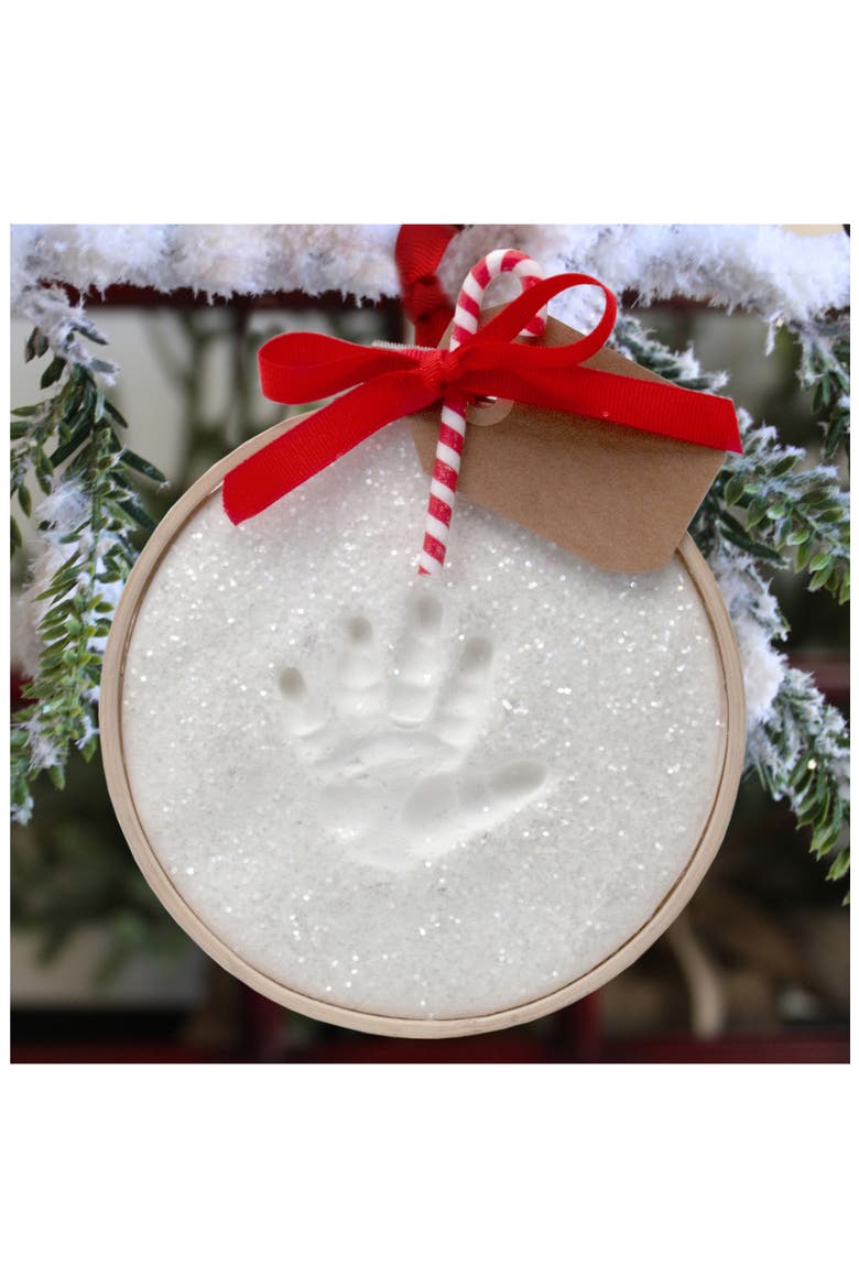 Holiday Glitter Handprint Ornament Kit, Alternate, color, RED
