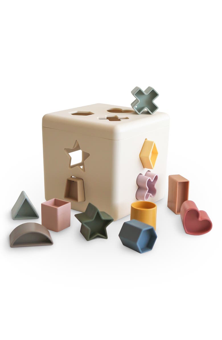 Mushie Shape Sorting Box, Main, color, Original