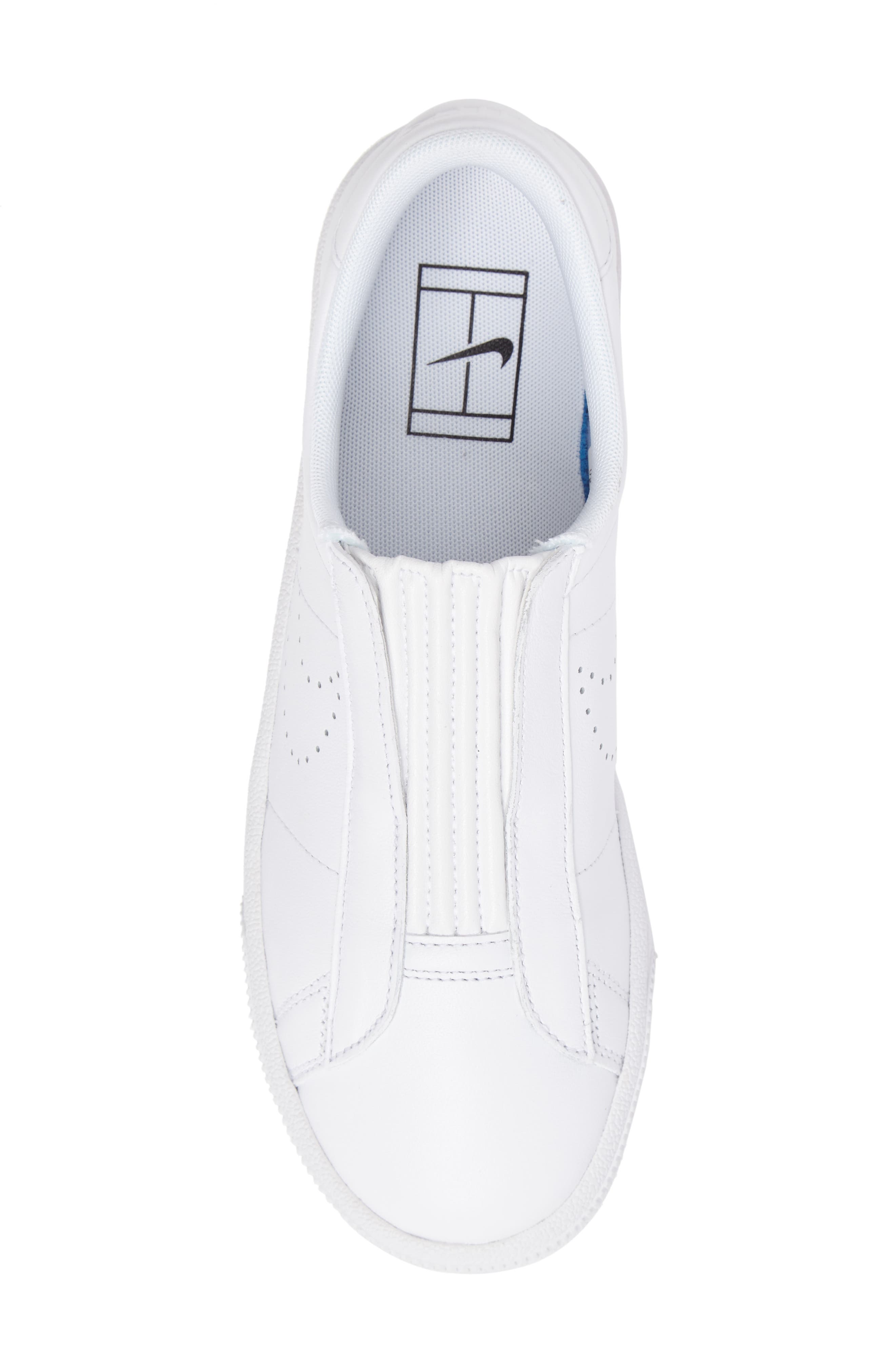Classic EZ Slip-On Tennis Shoe, Alternate, color, WHITE/ WHITE/ BLACK