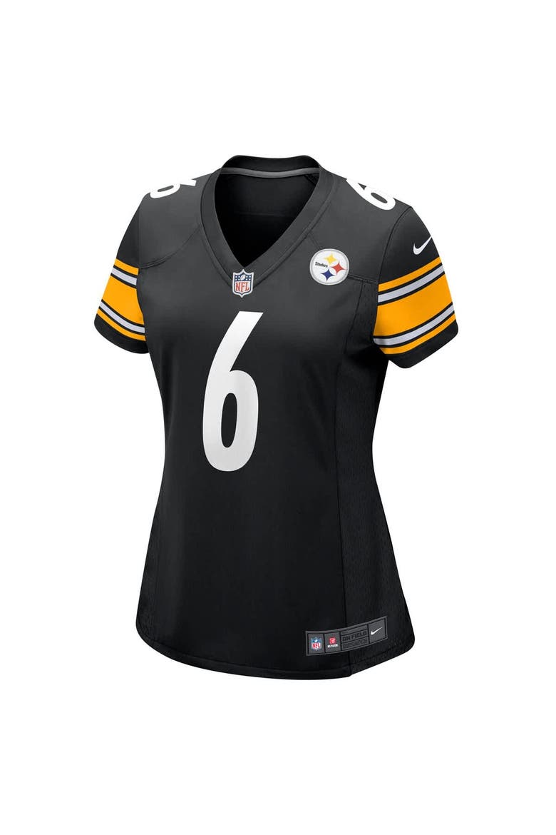 Women's Nike Patrick Queen Black Pittsburgh Steelers Game Player Jersey, Alternate, color, Black