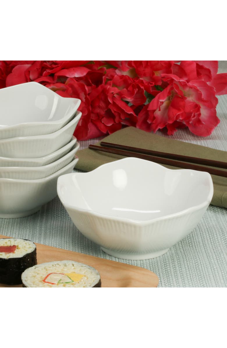BIA Cordon Bleu Set of 6 Lotus Bowls, Alternate, color, White