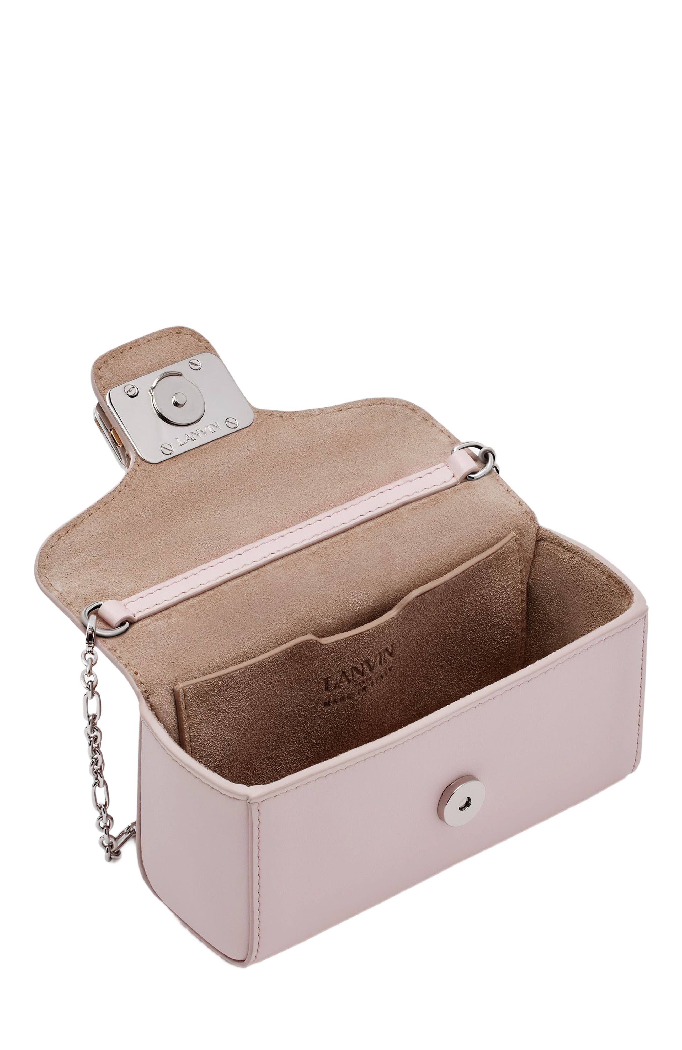 Lanvin Leather Micro Pencil Cat Bag, Alternate, color, 