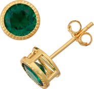 FUZION CREATIONS Bezel Set Stud Earrings