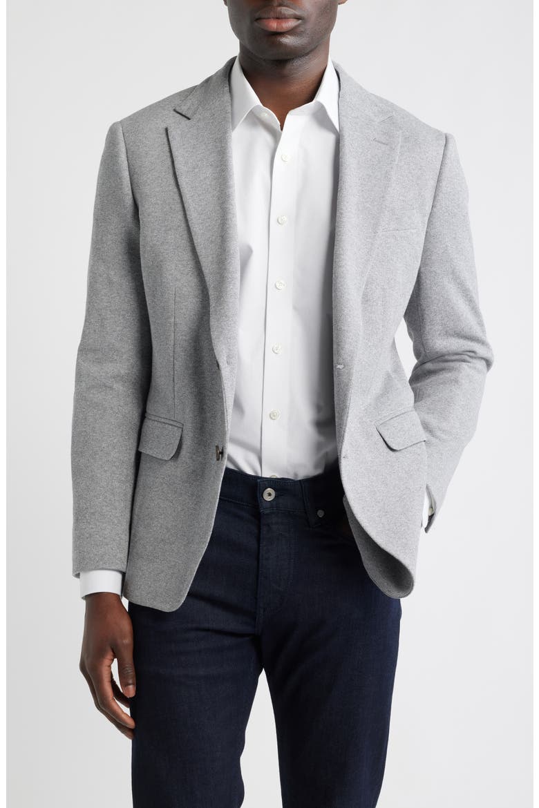 Jetsetter Trim Fit Sport Coat, Alternate, color, LIGHT GREY WITH FLAPS