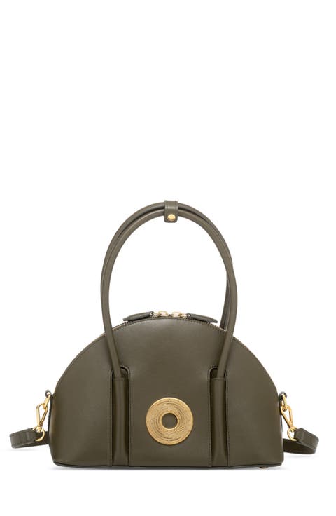 Kiko Monogram Debossed Top-Handle Bag