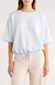Z by Zella Whisper Drawstring Hem Knit Top