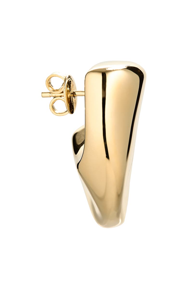 Bottega Veneta Small Prisma 18K Gold Plate Earrings, Alternate, color, 8120 Yellow Gold