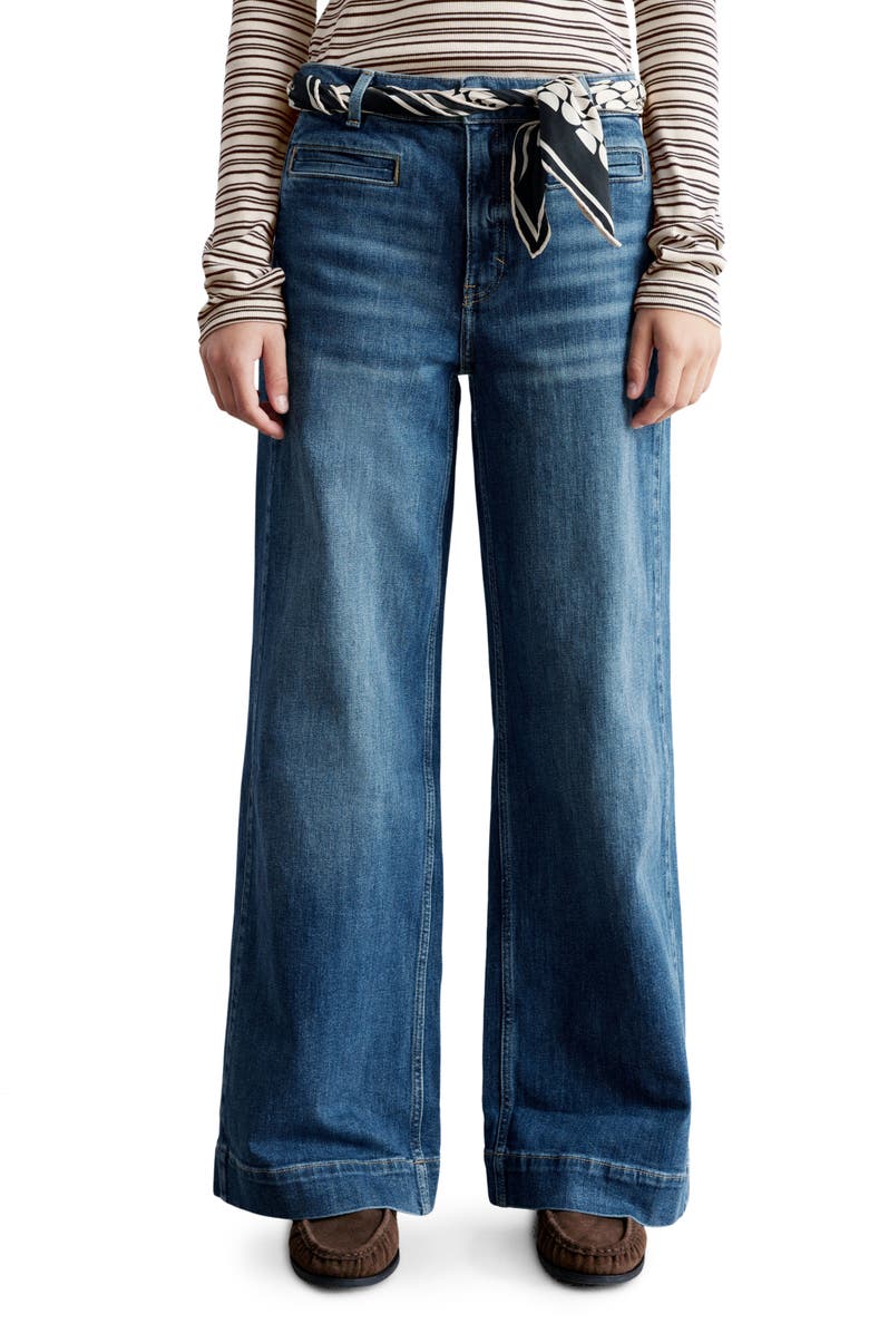 & Other Stories Wide Leg Jeans, Main, color, Mid Wash