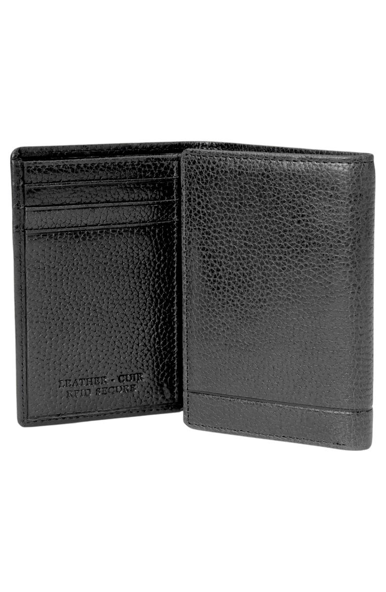 Mancini Fifth Ave RFID Leather Trifold Wallet, Alternate, color, Black