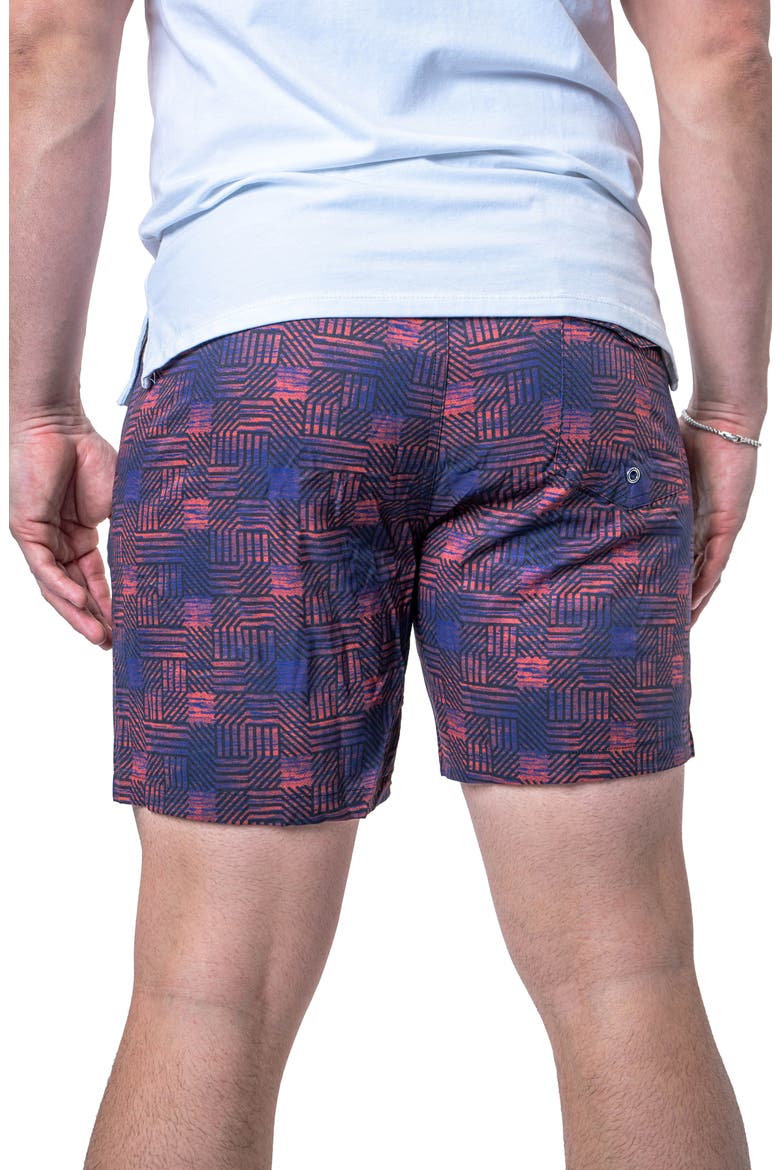Swim Lion Circuit Multi Swim Trunks, Alternate, color, PINK MULTI