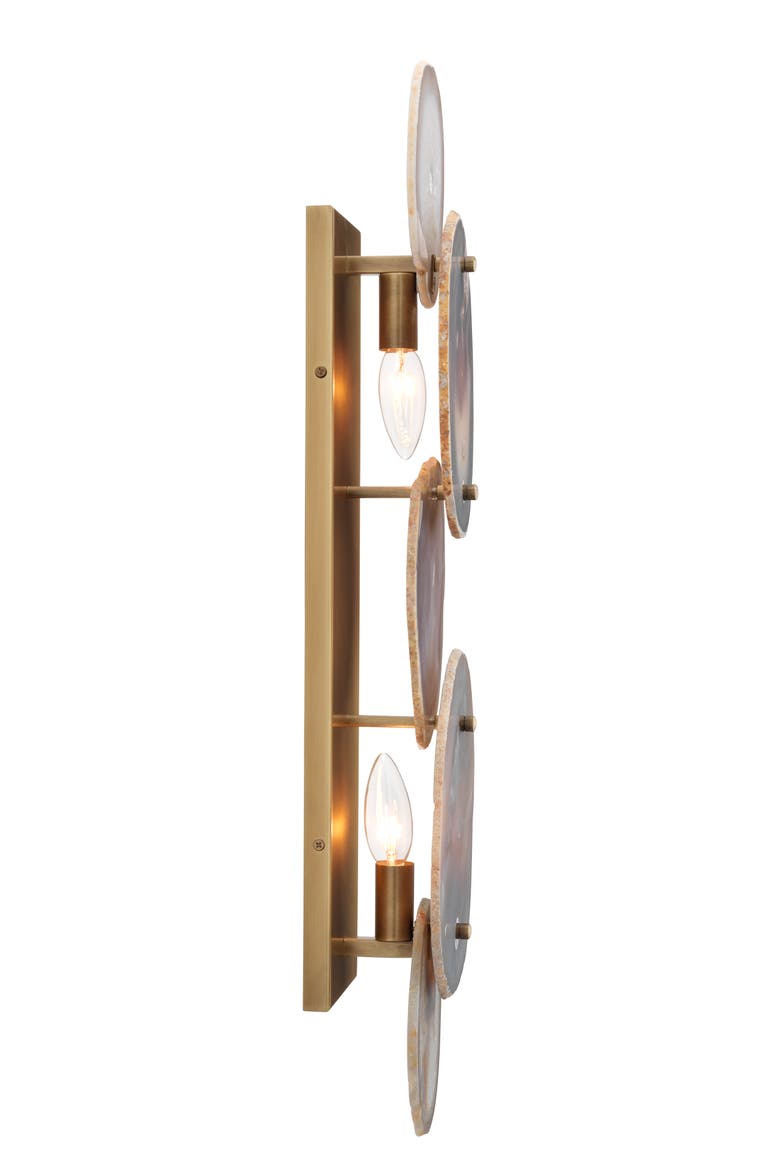 Trinity Wall Sconce, Agate, Alternate, color, Purple